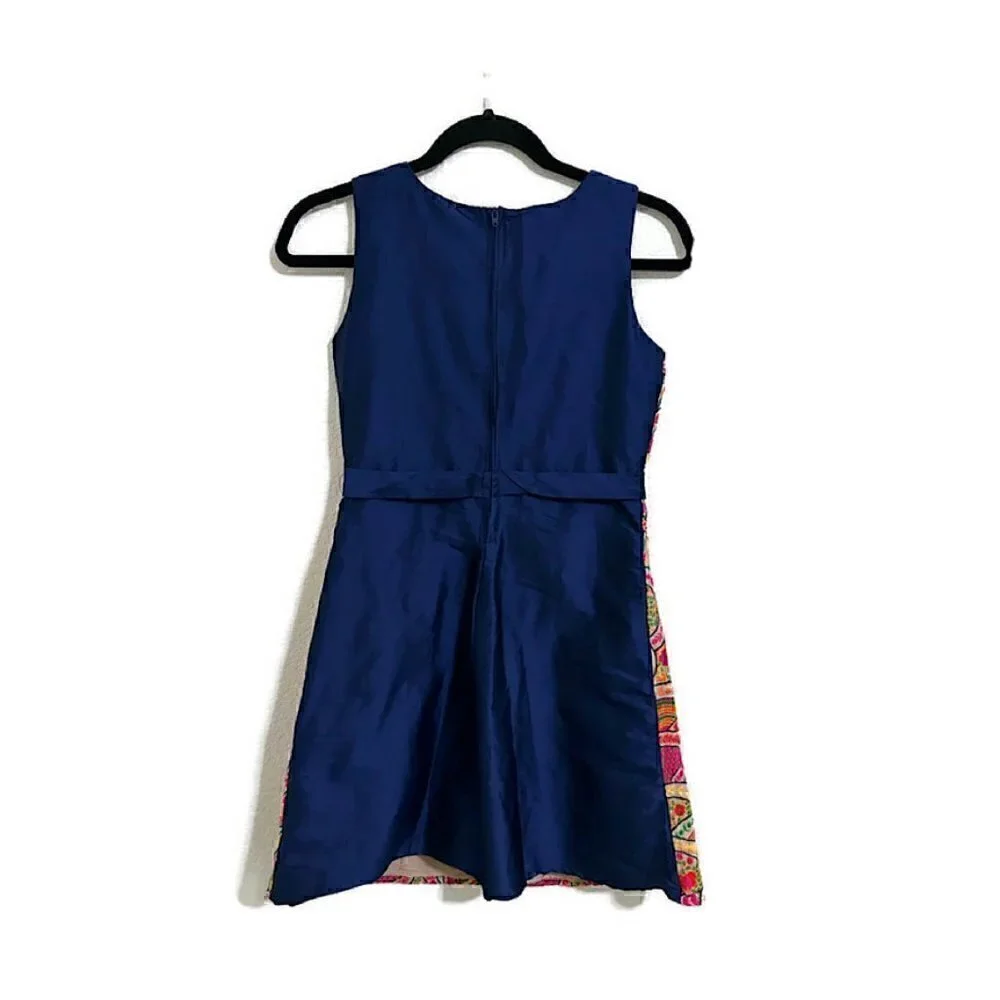 All Things Uber Nice Dress Size 11/12 Youth Multicolor Sleeveless Embroidered